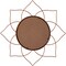 Uniquewise Decorative Metal Wall Mounted Modern Mirror - Perfect for Living Room, Bedroom, Bathroom Vanity, Entryway, or Hallway, Adding Elegance and Charm to Your Space